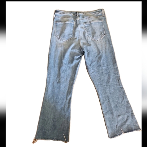 L’agence Womens Light Wash Kendra High Rise Cropped Designer Jeans Size 30 - Picture 4 of 12
